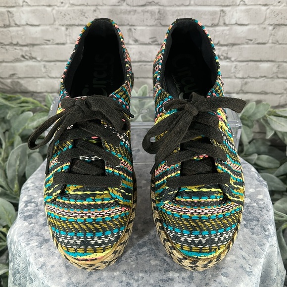 Circus by Sam Edelman Brandon Platform Woven Espadrille Sneakers Women’s 9M✨EUC✨ - Picture 3 of 10